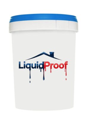 White paint bucket from Liquid Proof supply